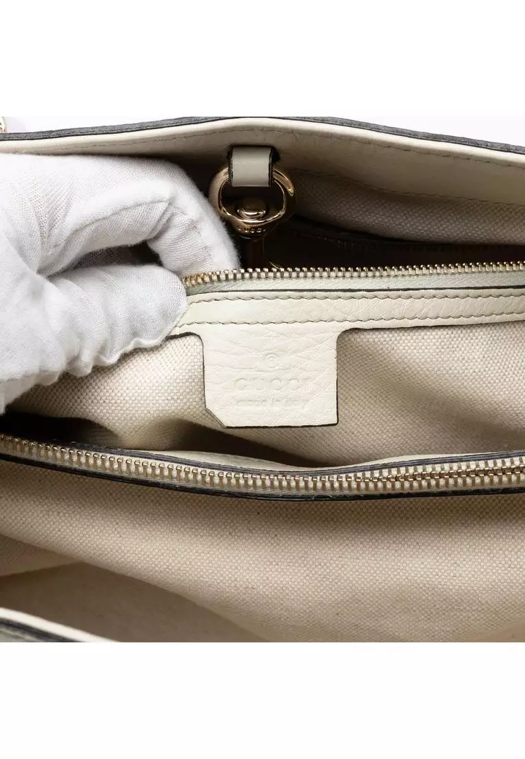 Pre-Loved Gucci Medium Leather Bella Tote