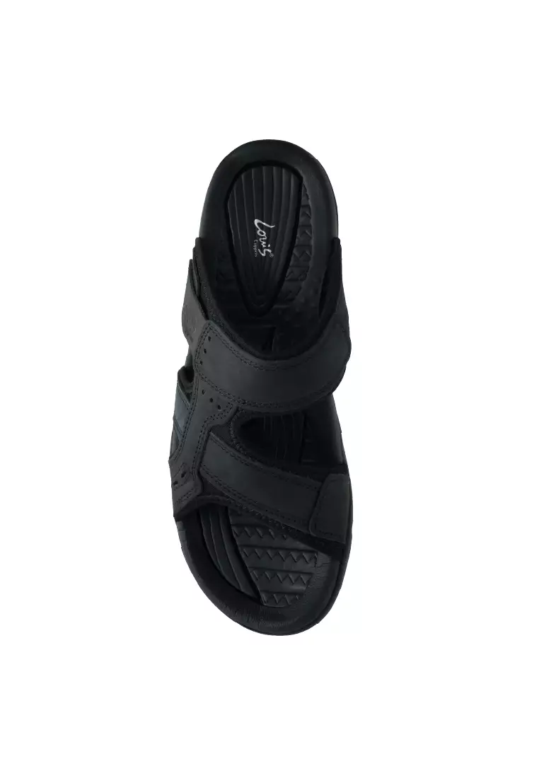 Men Slip On Faux Leather Classic Casual Sandals - 250441264