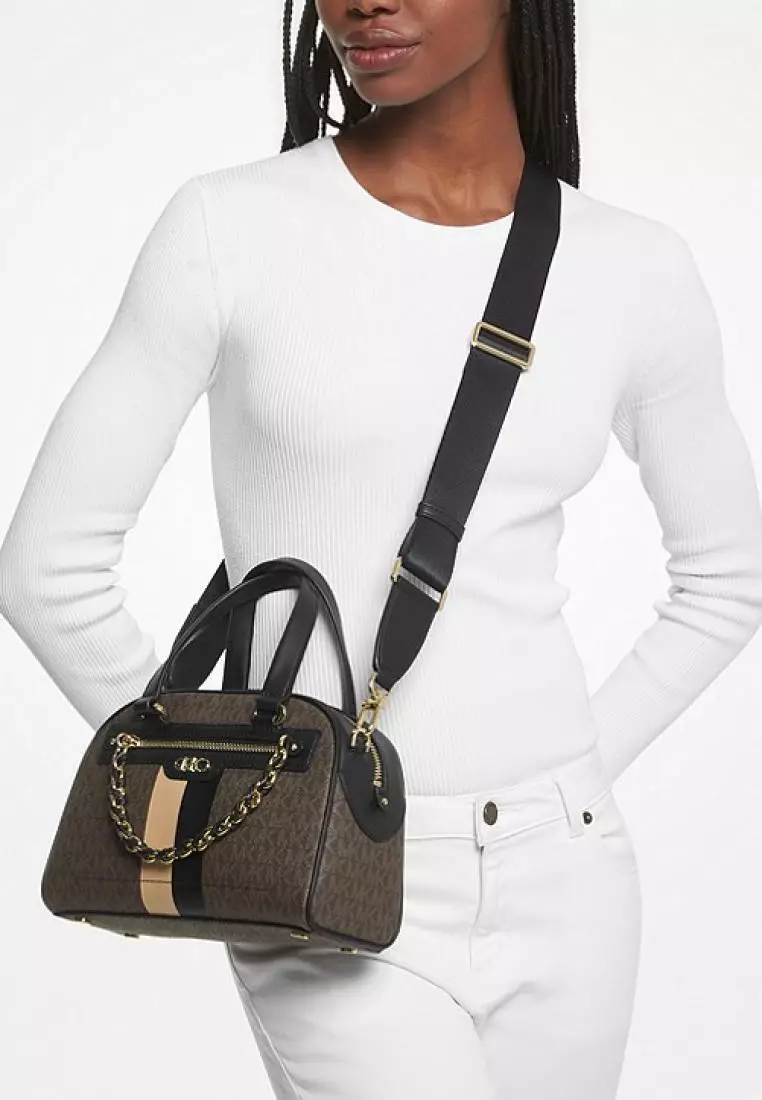 Michael kors brandy best sale top handle satchel