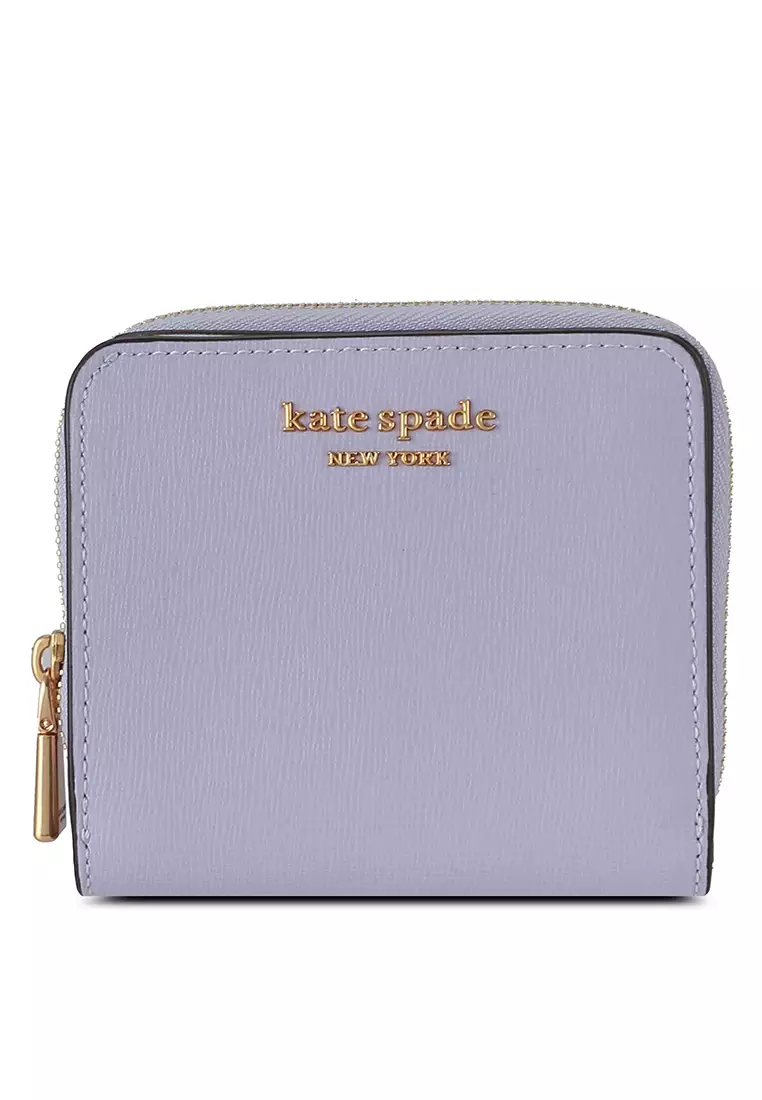Kate Spade Purple Leather Zip Compact Wallet