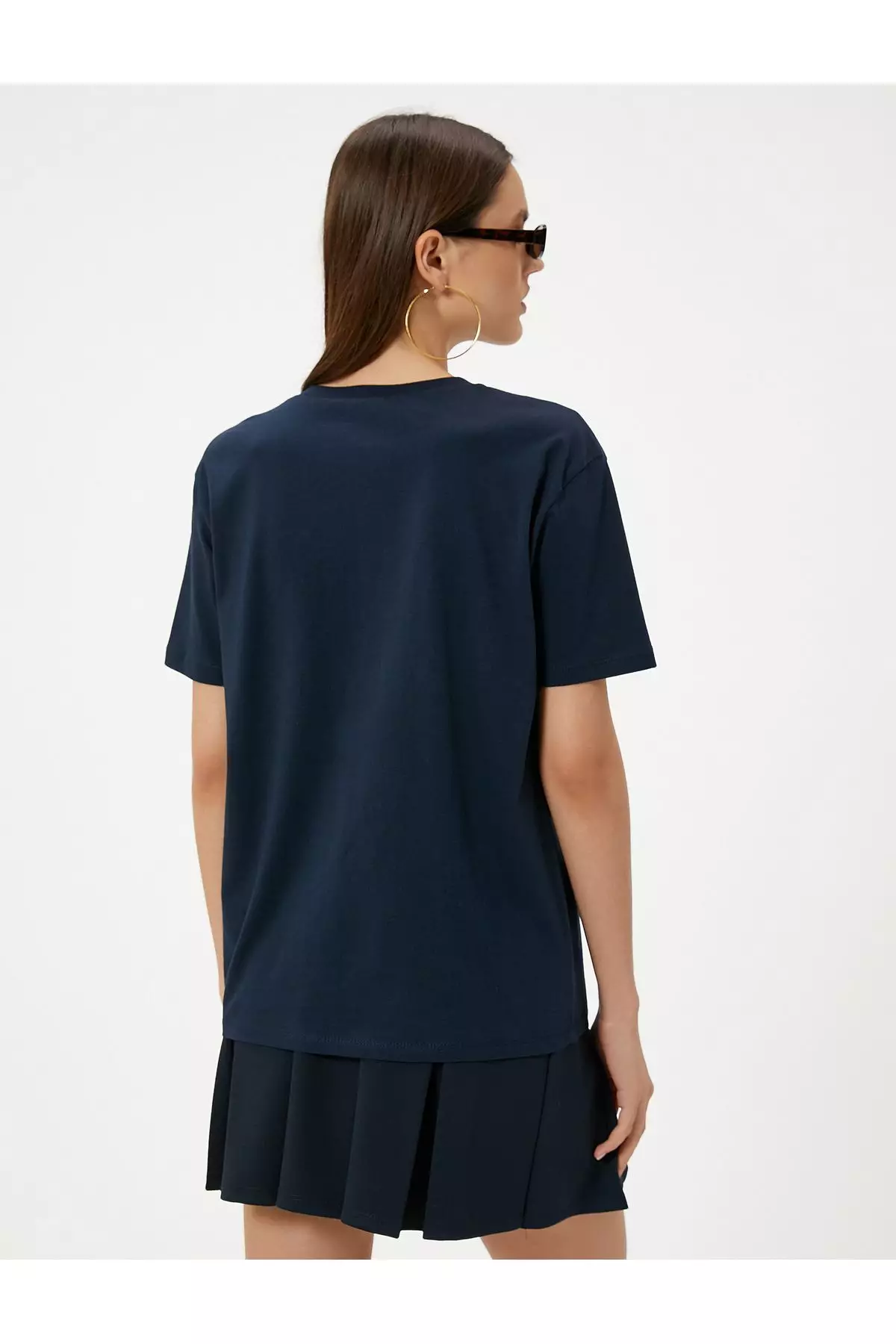 College Printed T-Shirt Comfortable Fit Short Sleeve Crew Neck Cotton