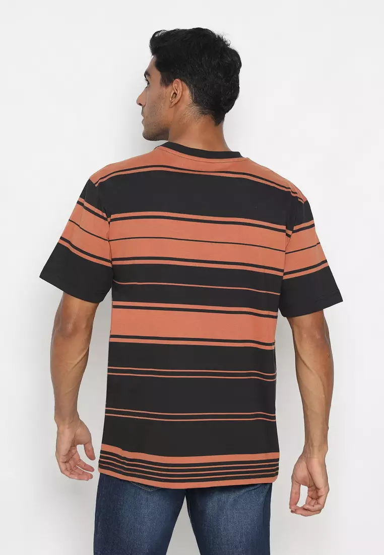 POLICE T-Shirt Salur Bordir Cotton Premium Tebal Pria 43016