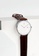 YOUNIQ white and silver and brown YOUNIQ Couple Set Pinot White Dial Silver Quartz Sapphire Crystal Genuine Leather Watch C633FAC7F2AF28GS_6