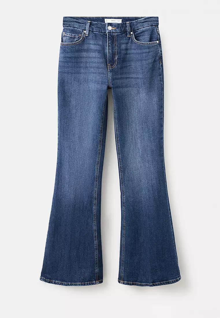 Violet Flared High-Rise Jeans