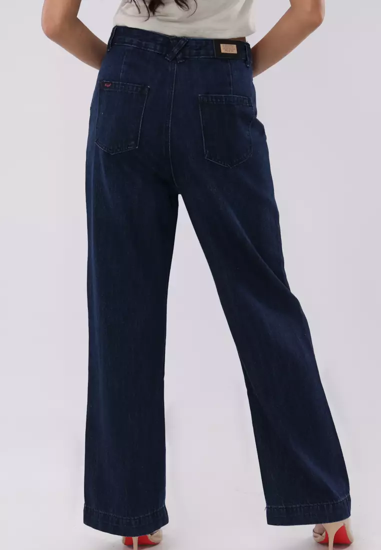 Denim Wide Leg Pants