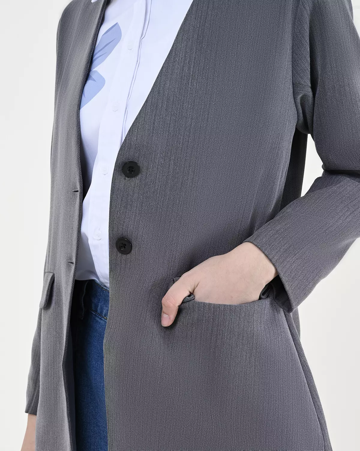 Geulis.id ARDEN BLAZER - Grey