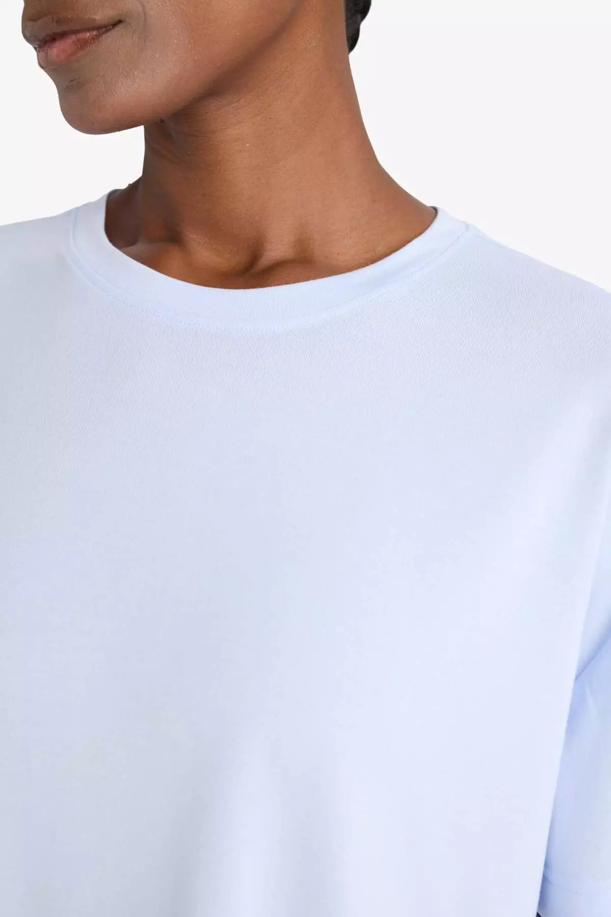 Defactofit Oversize Wide Fit Crew Neck Modal Short Sleeve T-Shirt E2932Ax25Sm