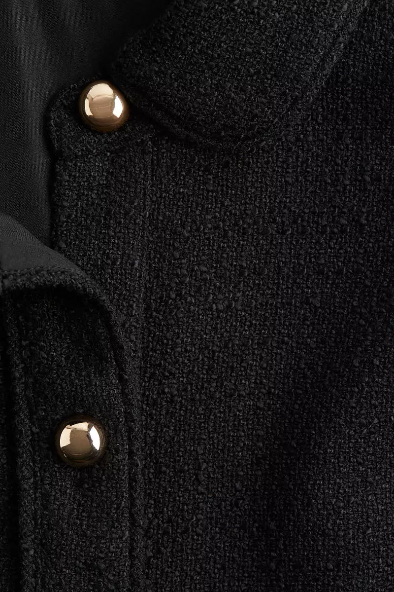 Collared bouclé dress