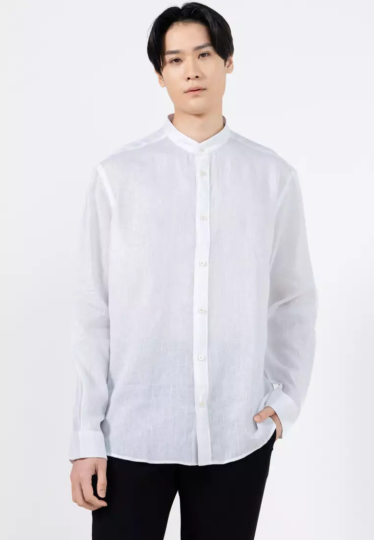 Regular-Fit 100% Linen Shirt