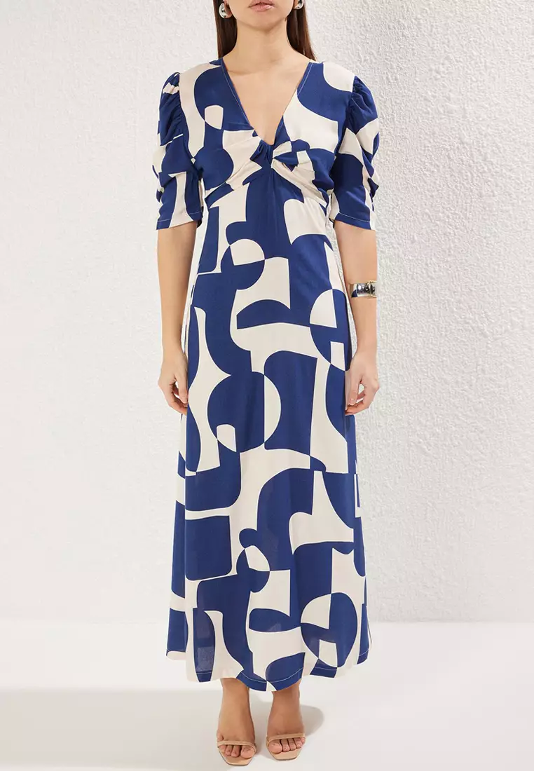Geometric Midi Dress