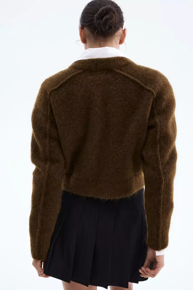 Pleated mini skirt