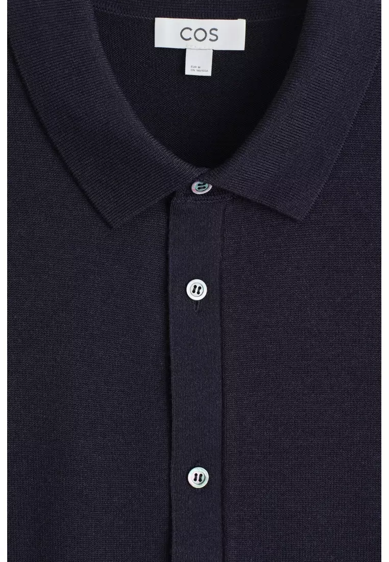 KNITTED MERINO WOOL SHIRT