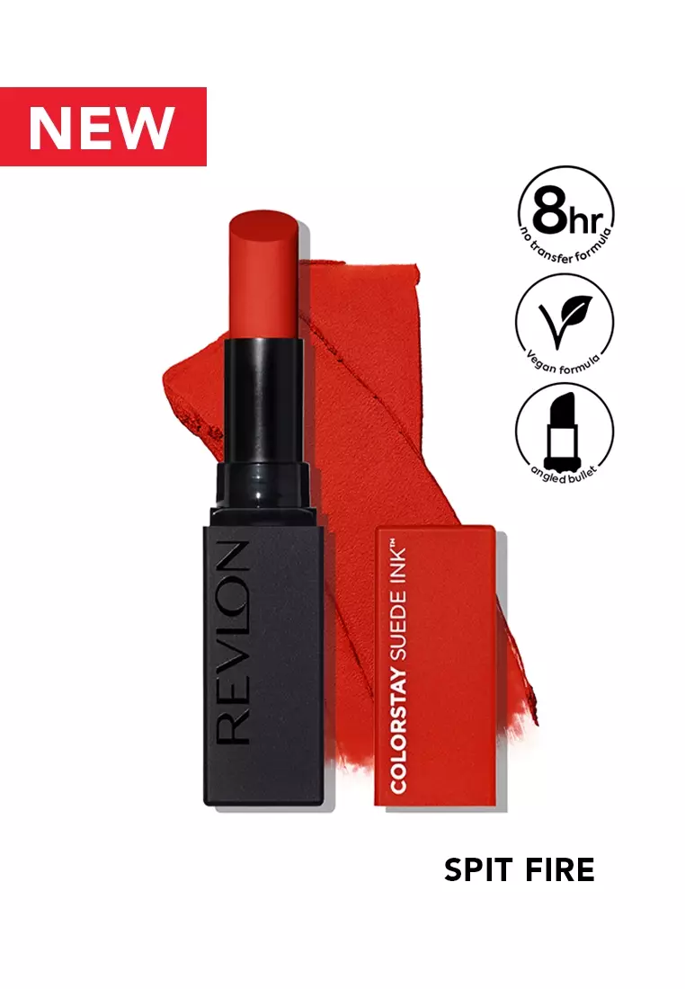 Discount on Revlon  shoes - SKU: Colorstay Suede Ink Lipstick - Spit Fire
