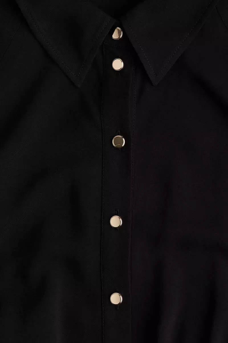 Tie-belt shirt dress