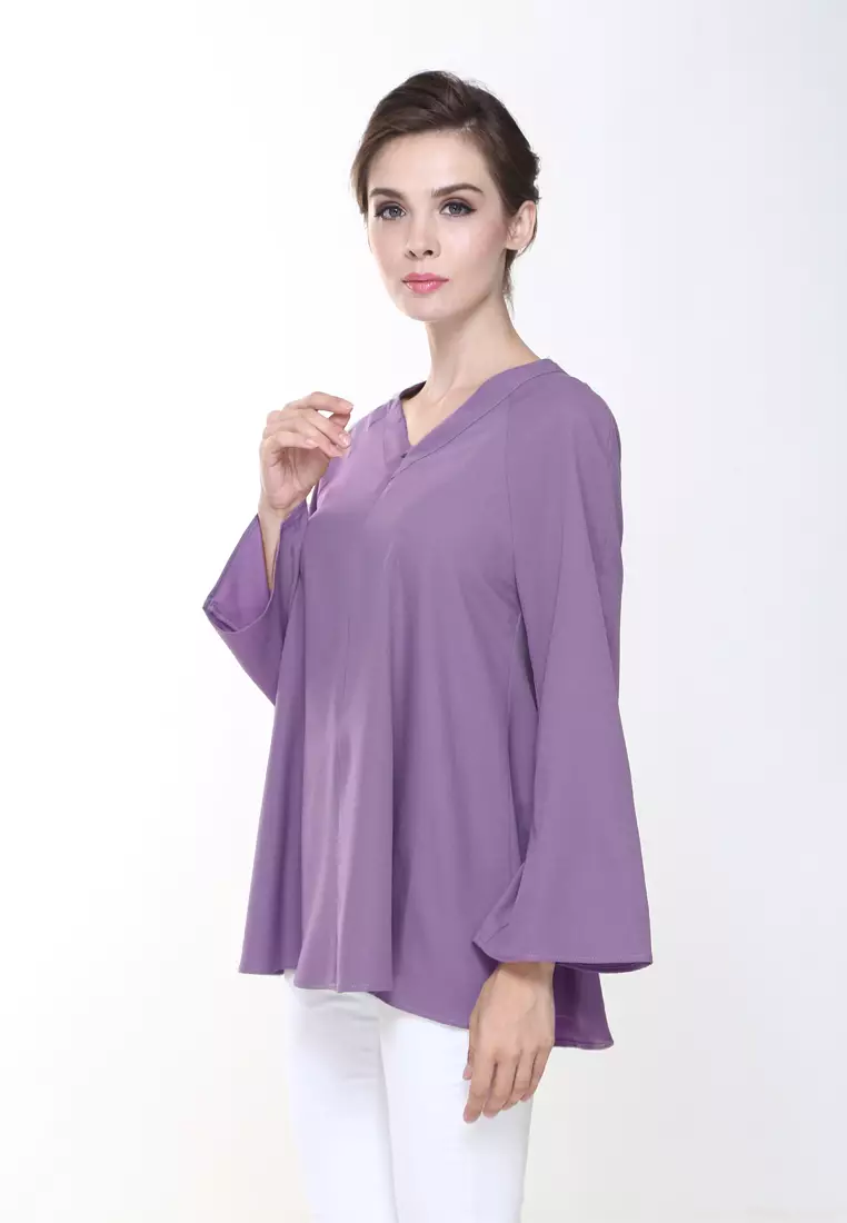 Vivi Top in Dusty Purple
