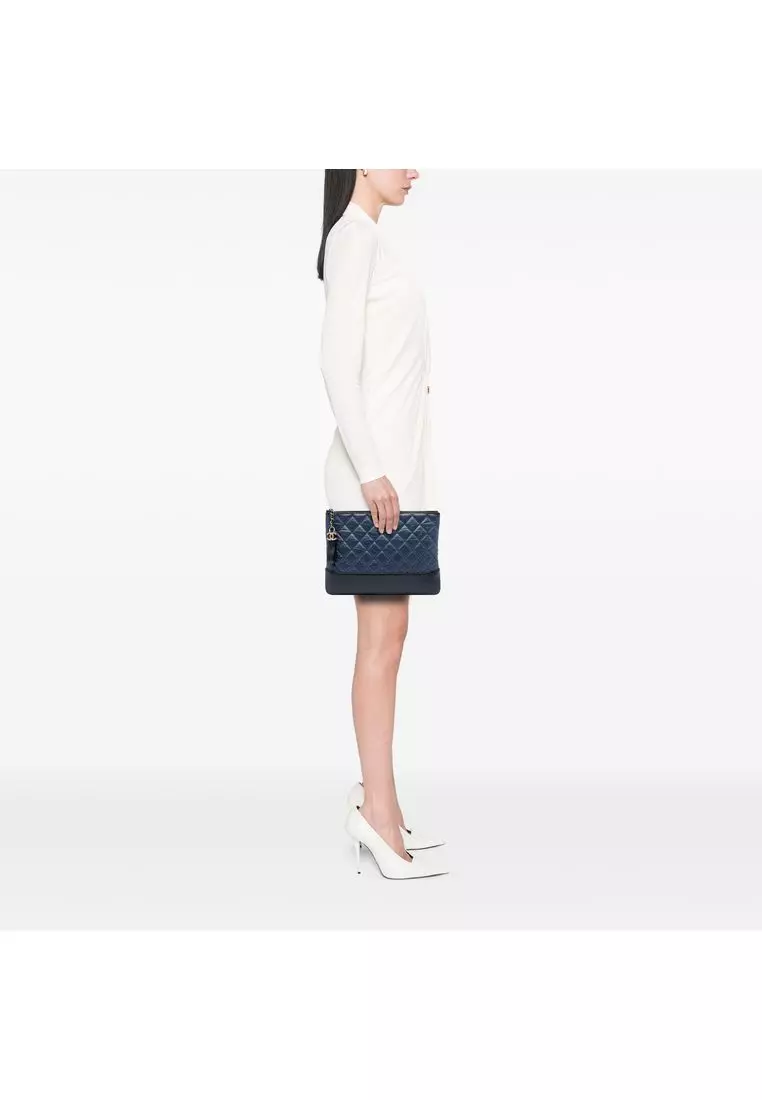 Pre-Loved Chanel Medium Aged Calfskin Gabrielle O Case Clutch