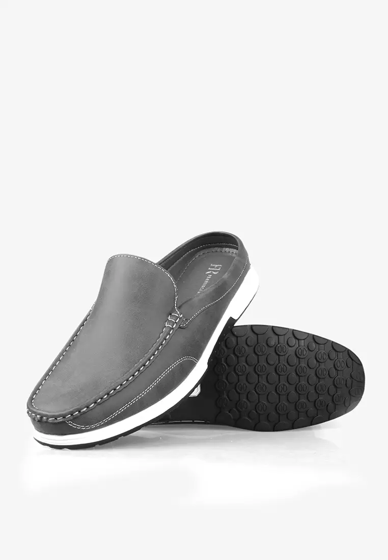 Sepatu Bustong Mules Pria Anti Slip M.Onyx 01 Grey