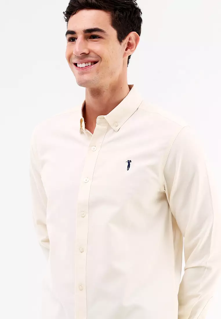 Woven Polo Long Sleeve