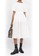MONCLER white Moncler "Poplin" Drawstring Flared Jumper Dress in Silk White 5BD6EAA85480D2GS_5