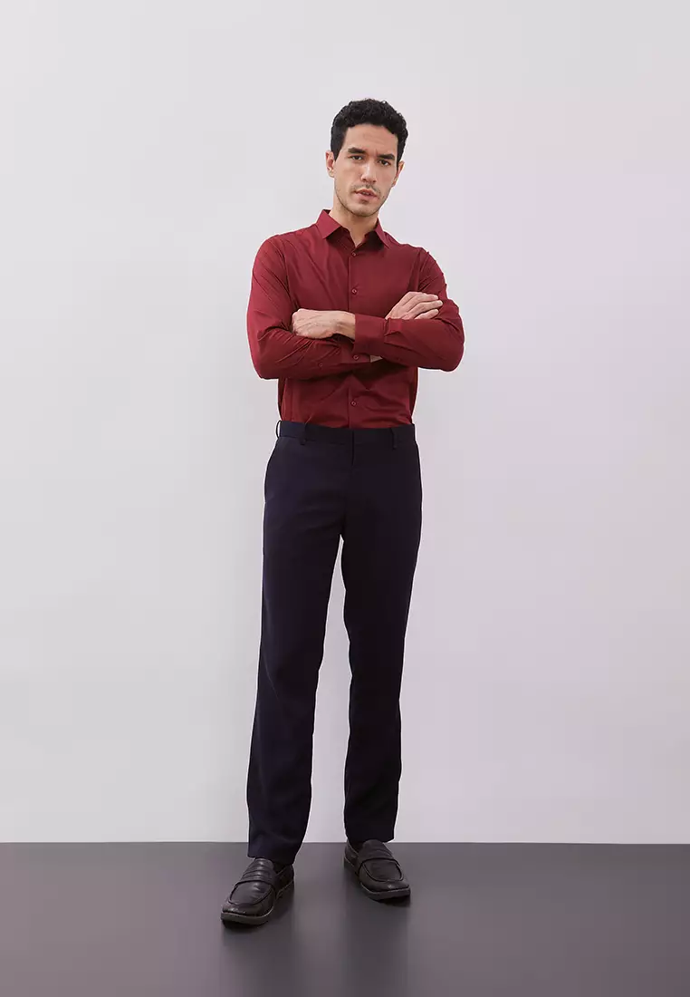 Jobb Lucido Celana Panjang Pria Slim Fit Navy