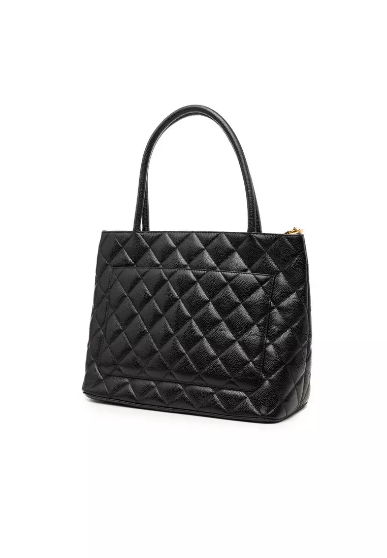 Pre-Loved Chanel Caviar Medallion Tote