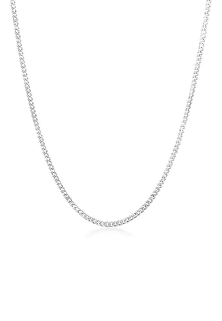 Buy Kuzzoi Necklace Men Curb Chain Basic Fine Minimal in 925
