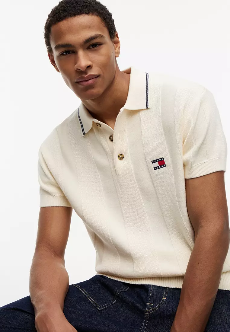 Buy Tommy Hilfiger Short-Sleeves Sweater Polo Shirt - Tommy Jeans