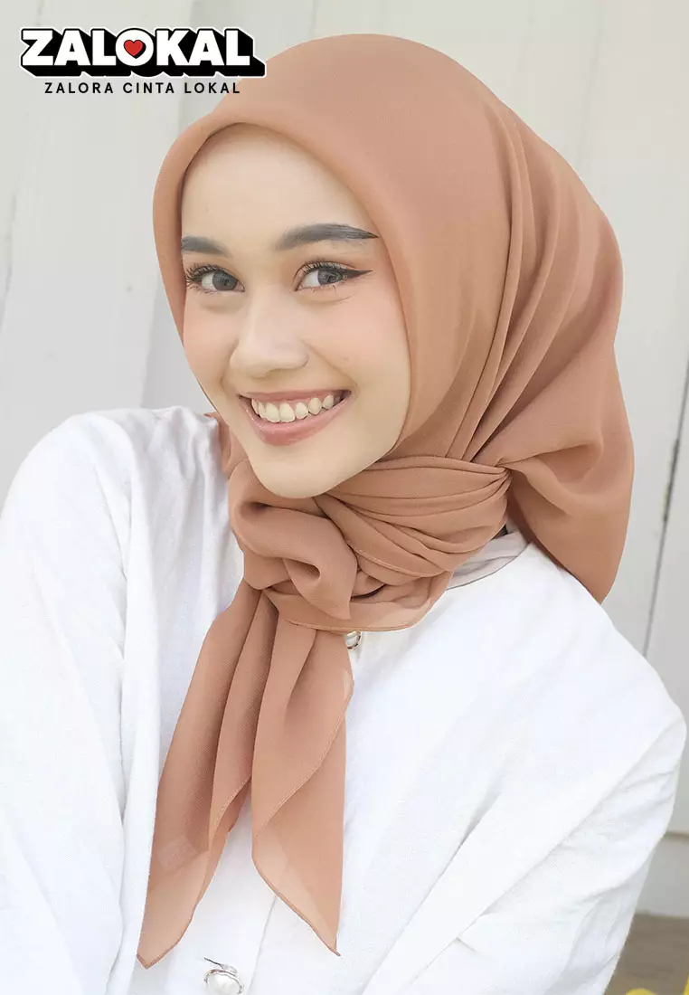 Polly Cotton (Hijab Segiempat Bella Square) Wheat