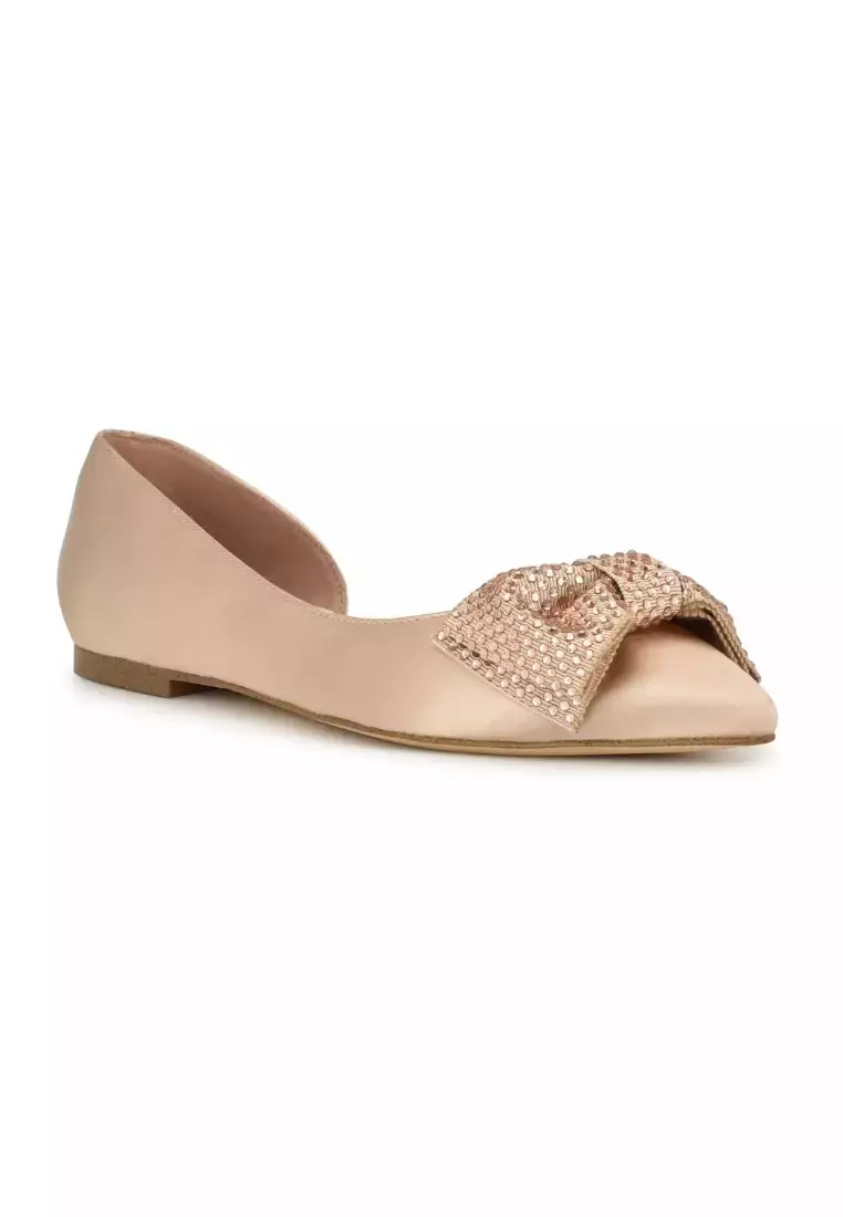 Discount on Nine West  shoes - SKU: Bows Flats Light Natural