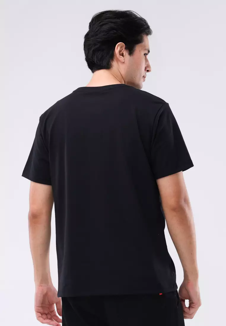 Round Neck Streaky Short Sleeves