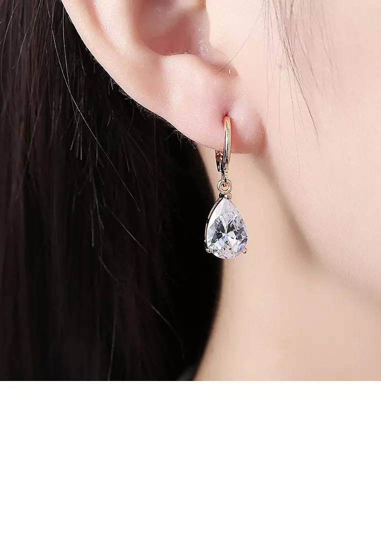 Champagne gold sales drop earrings