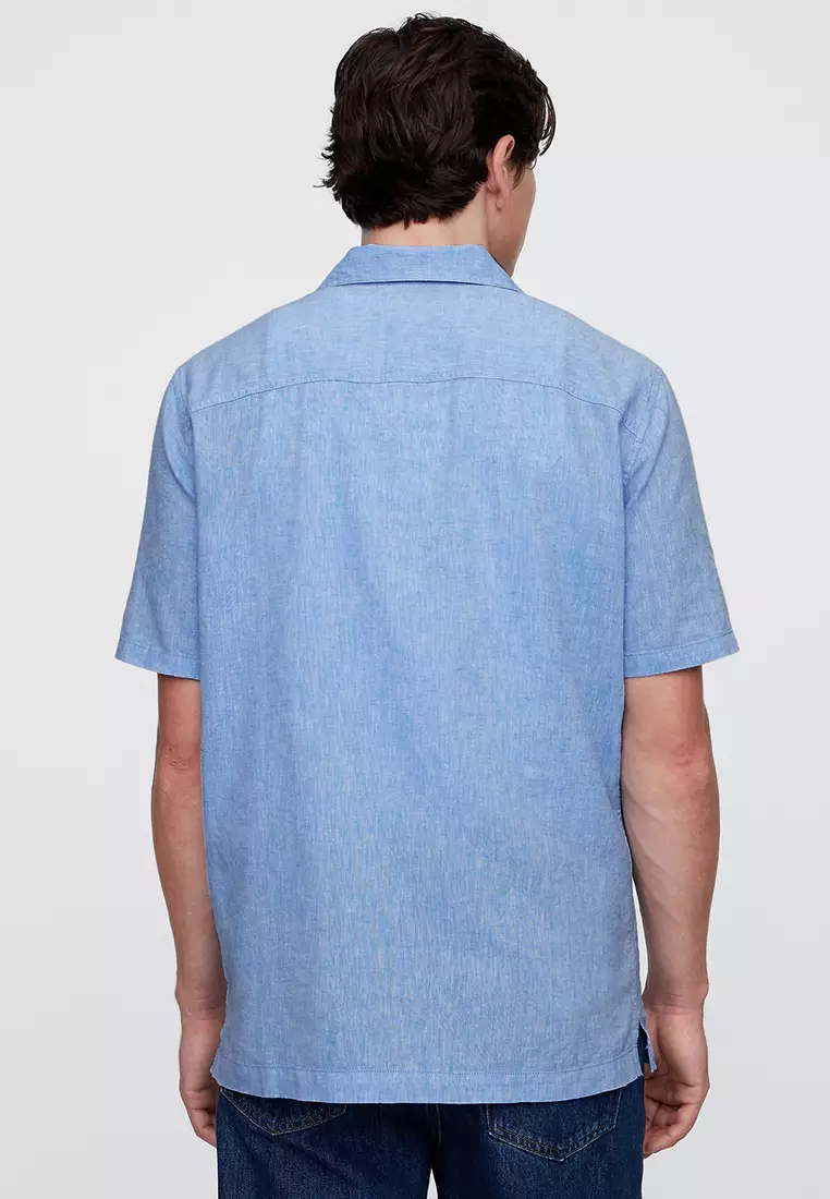 Standard Fit Linen-Blend Vacay Shirt