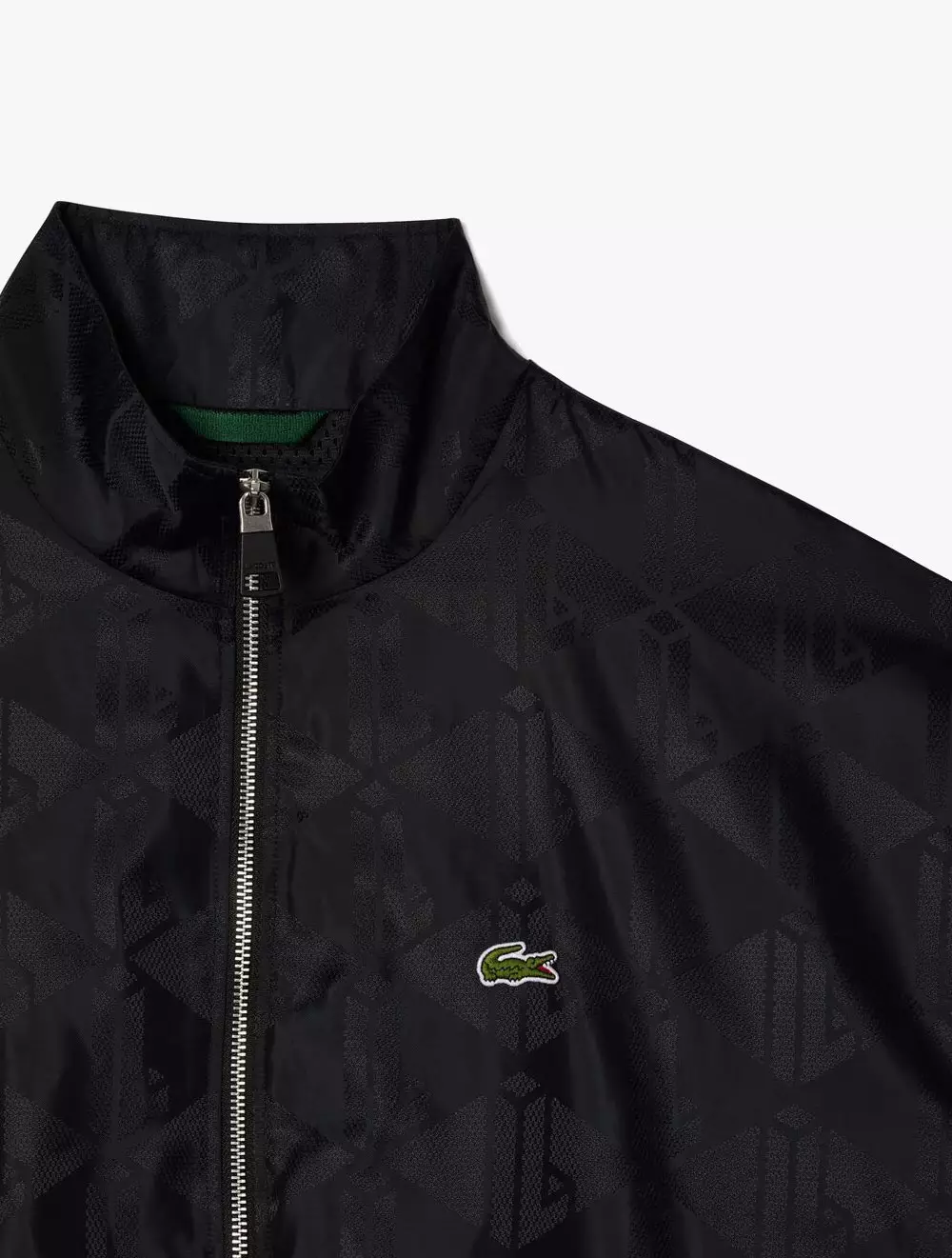 Cropped Monogram Sportsuit Jacket - BLACK