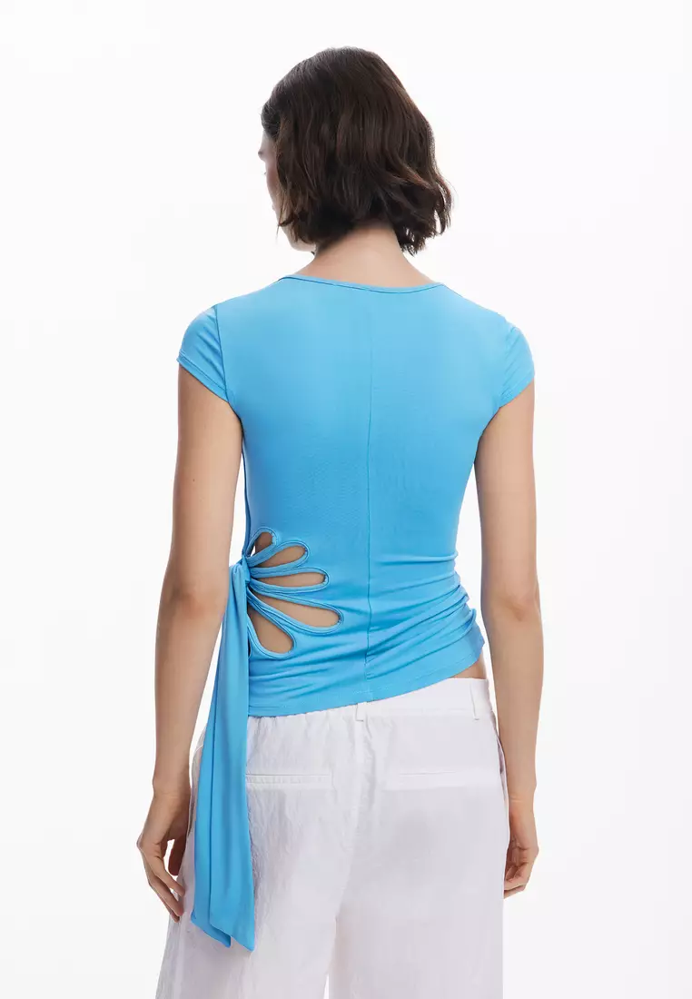 Tyler McGillivary perforated flower T-shirt