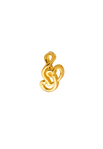 TOMEI gold TOMEI Love Song Charm, Yellow Gold 916 (TM-PT132-1C) (1.19G) 0C19AAC74B5A82GS_1