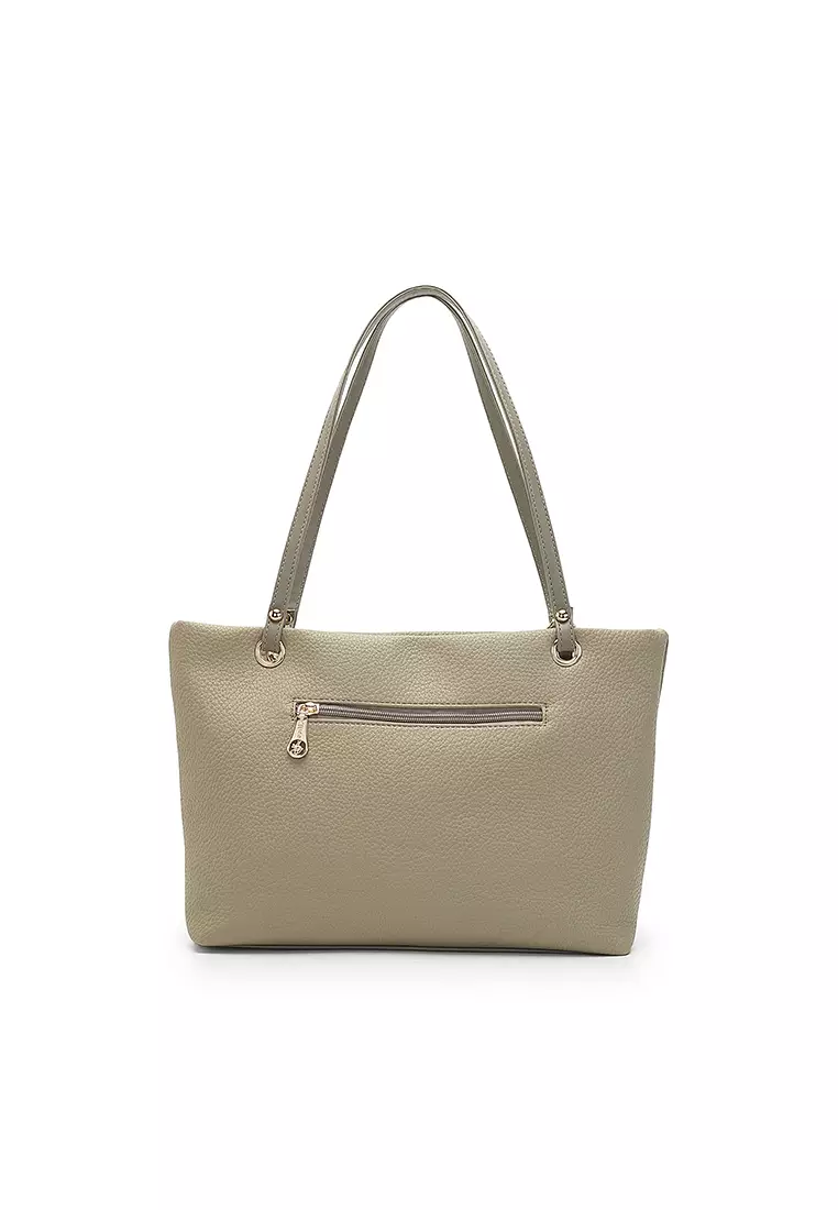 Women's 2-in-1 Tote Bag & Pouch (2-in-1 - Tas Jinjing Wanita & Kantong Wanita) - Hijau