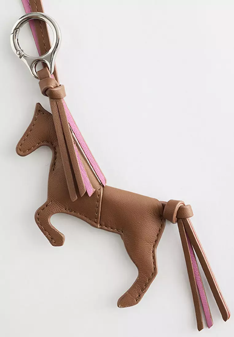 Leather Horse Bag Charm