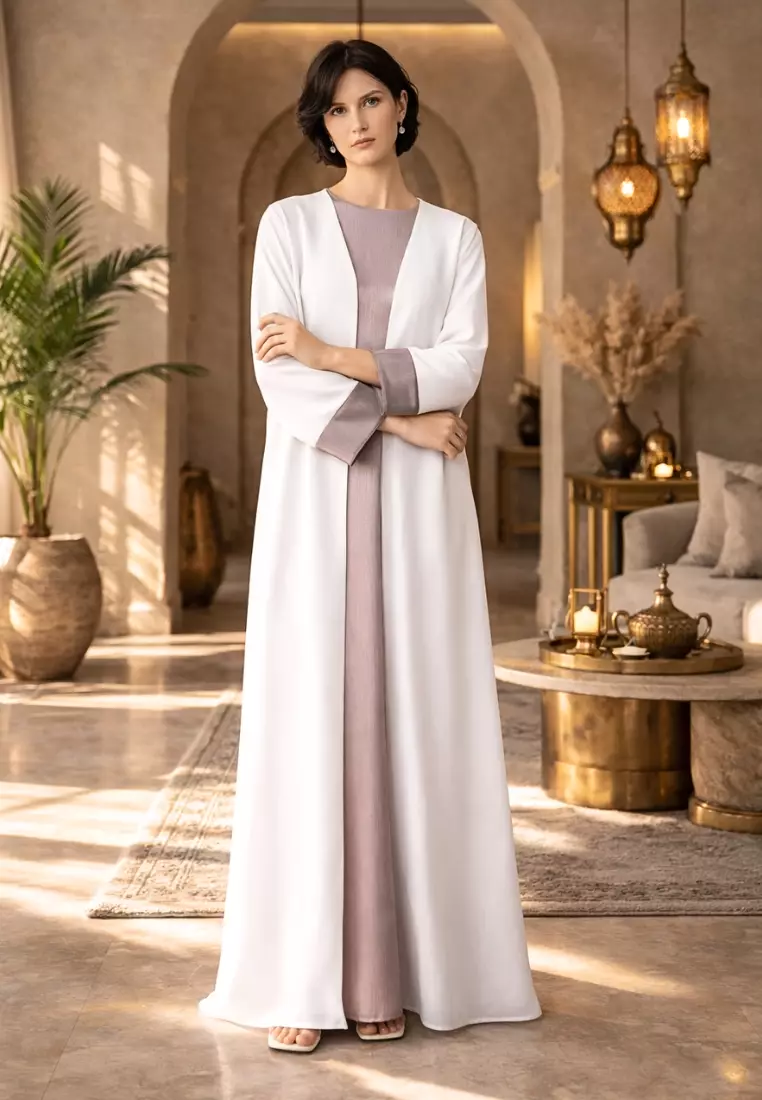 Fasha Open Abaya Set