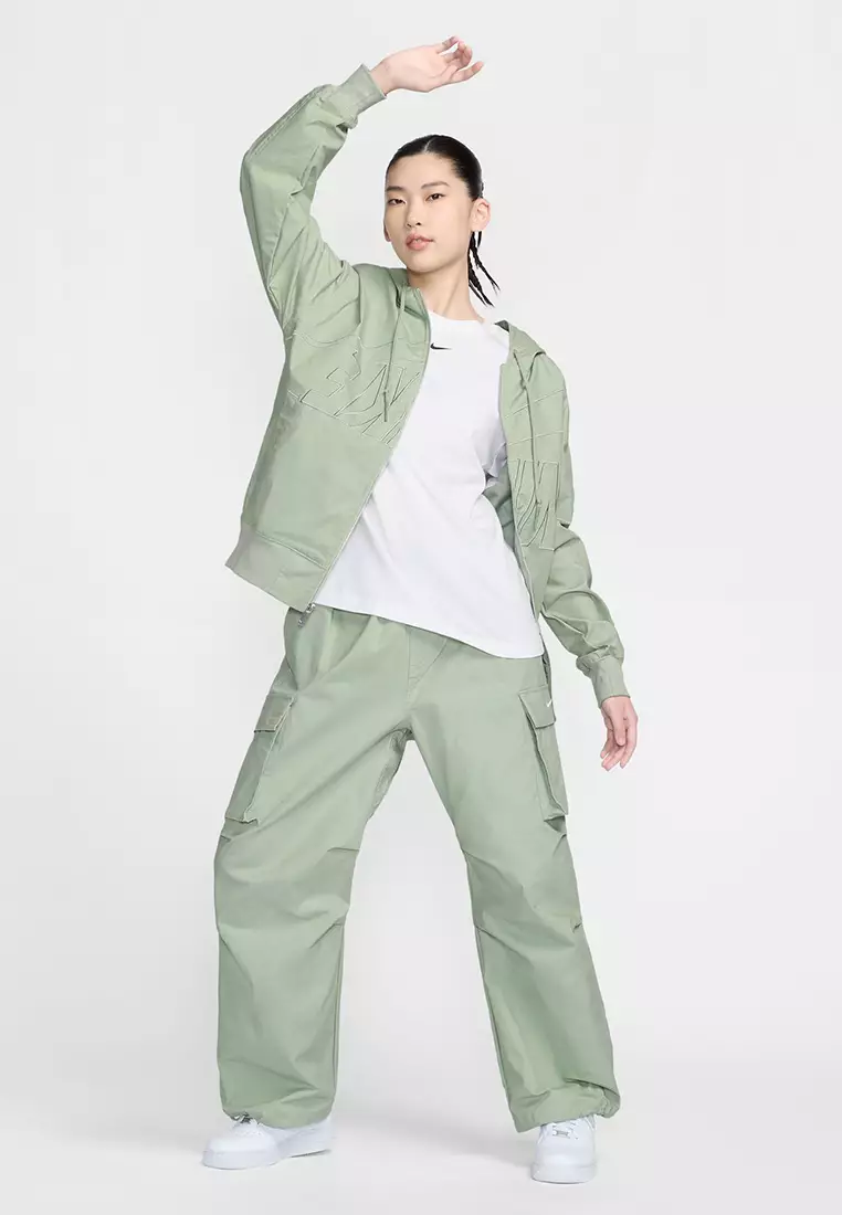 ★Nike★ Sportswear Mid-Rise Cargo Pants W Jade Horizon Sail NIKE Everything Wovens Pants FQ3588 370 - Shiekh