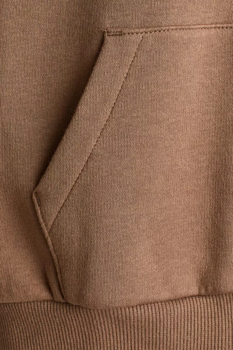 Oversized zip-through hoodie