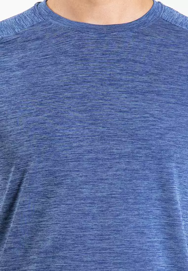 Forest Dri-Fit Quick Dry T Shirt Men Round Neck Sports Tee | 23751-31Blue