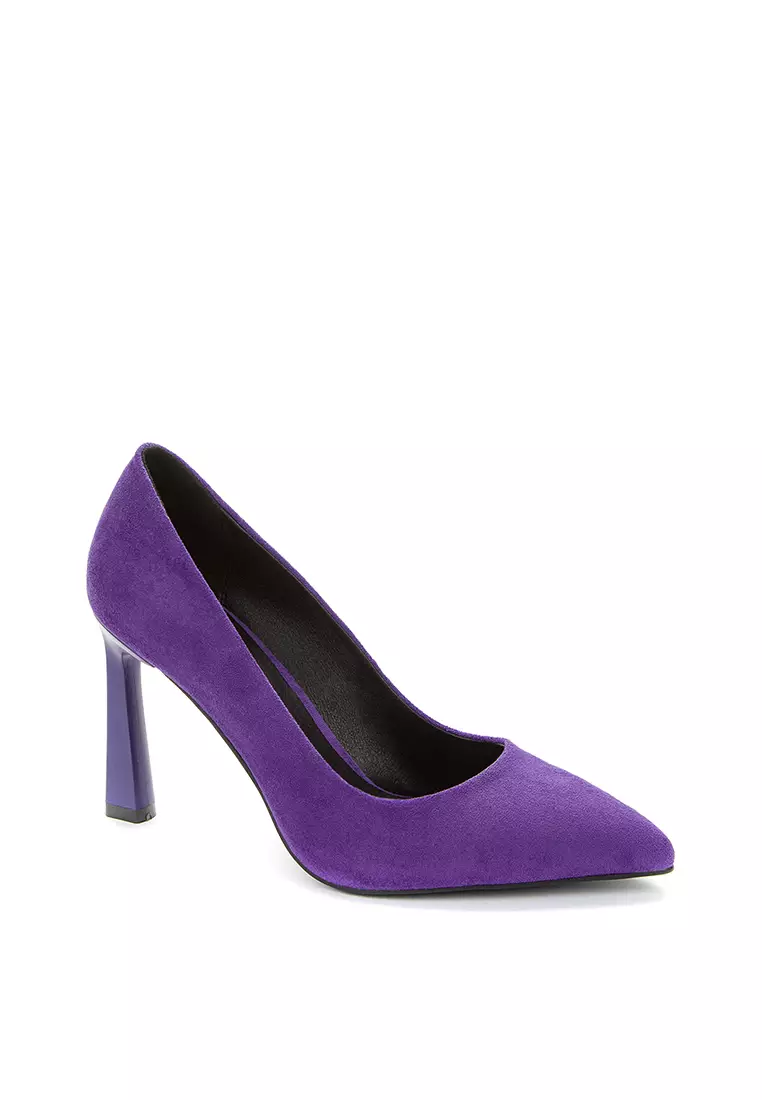 Purple court top heels
