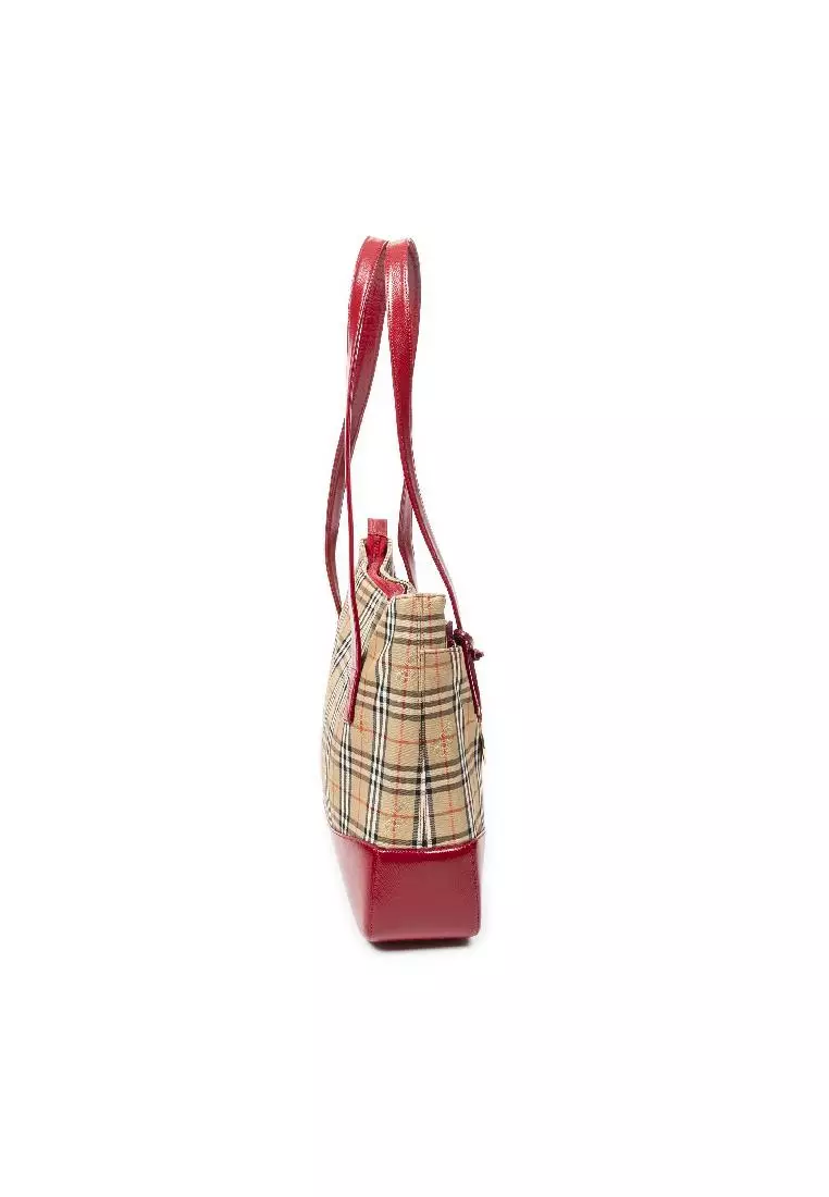 Buy Burberry Pre loved Large Shopping Zip Tote 2024 Online