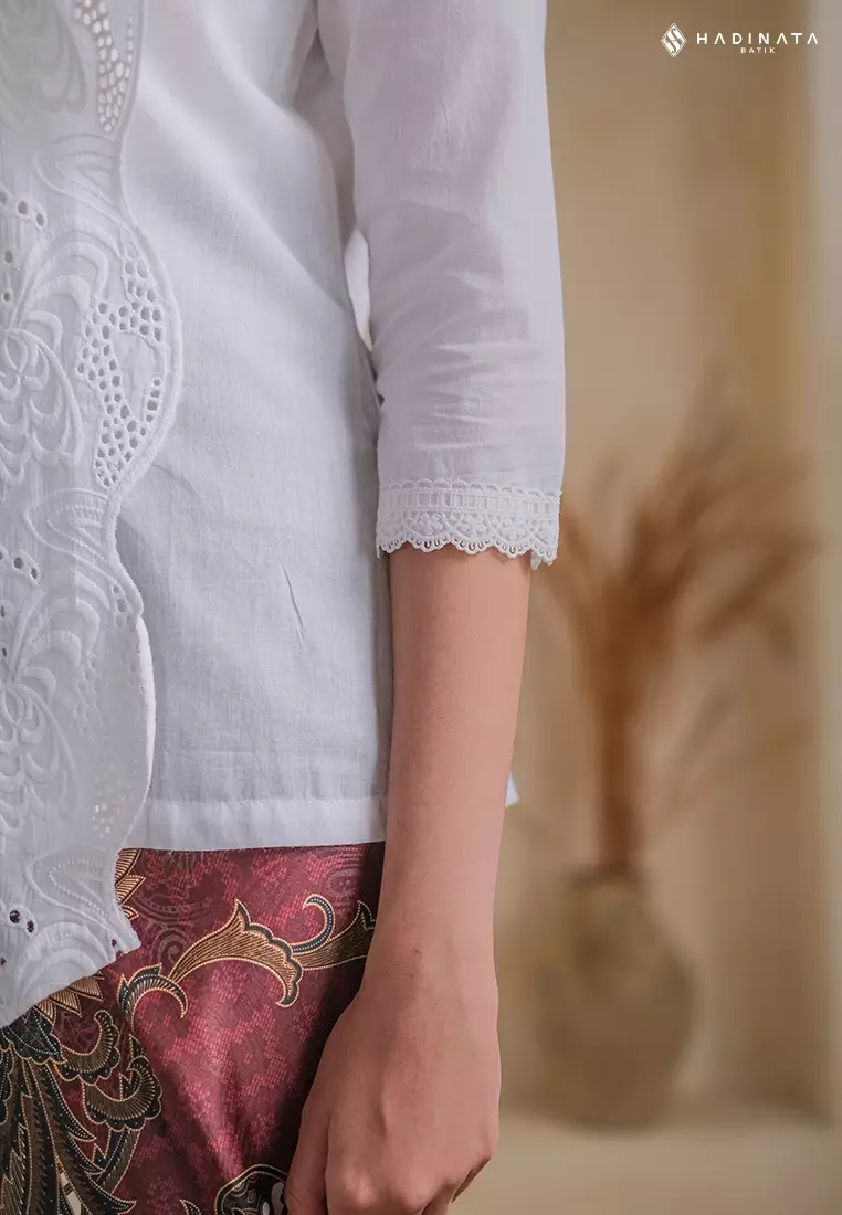 Hadinata Batik Wanita Kebaya Griva White