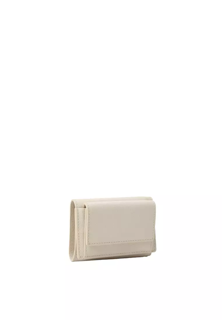 Tri-Fold Wallet - Cream