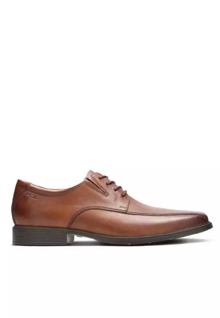 Buy CLARKS Tilden Walk Dark Tan Lea Mens Dress Shoes 2025 Online