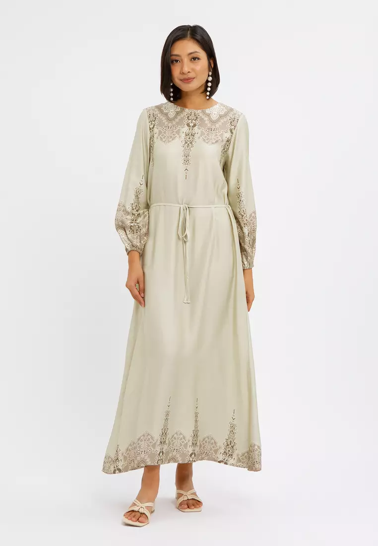 Minimal Gamis Nasira Grant Beige