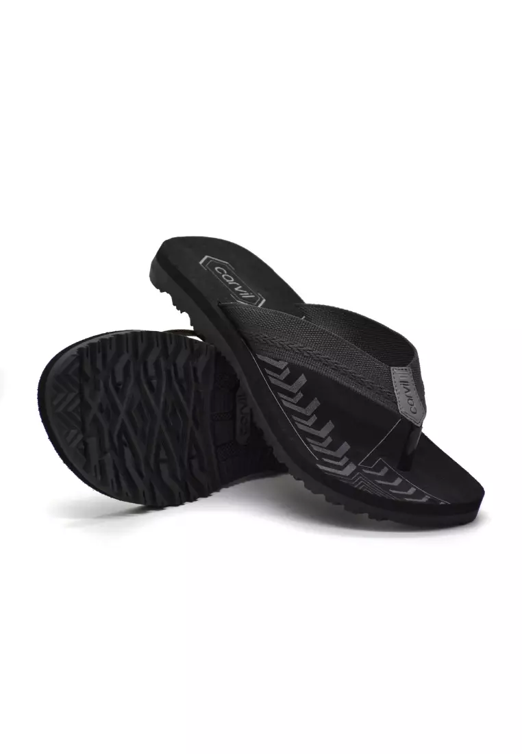 Carvil Sandal Pria Dimas-M Dark Grey