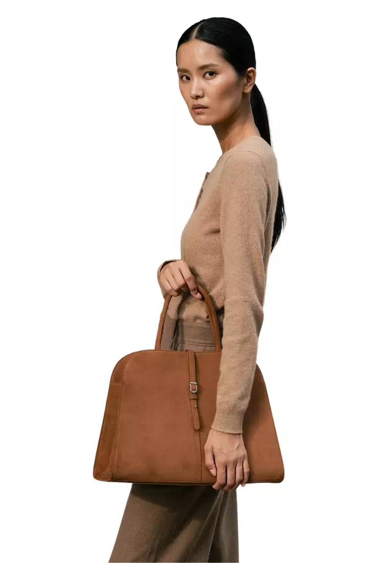 【MONOROW】BLANC LARGE SUEDE CAMEL Designer fashion, Seoul-fully created | W Concept