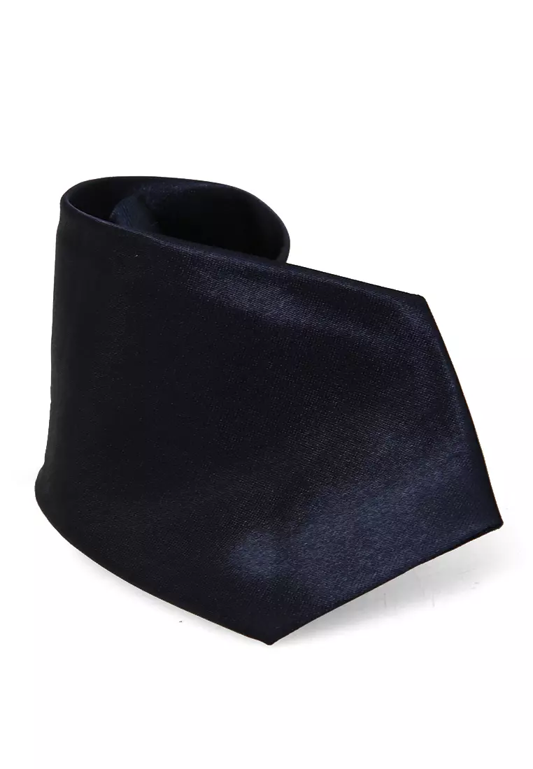 Deborah Aksesoris Fashion Dasi Instan Anak Pria Motif Polos Child Tie Material Satin ORIGINAL - Navy